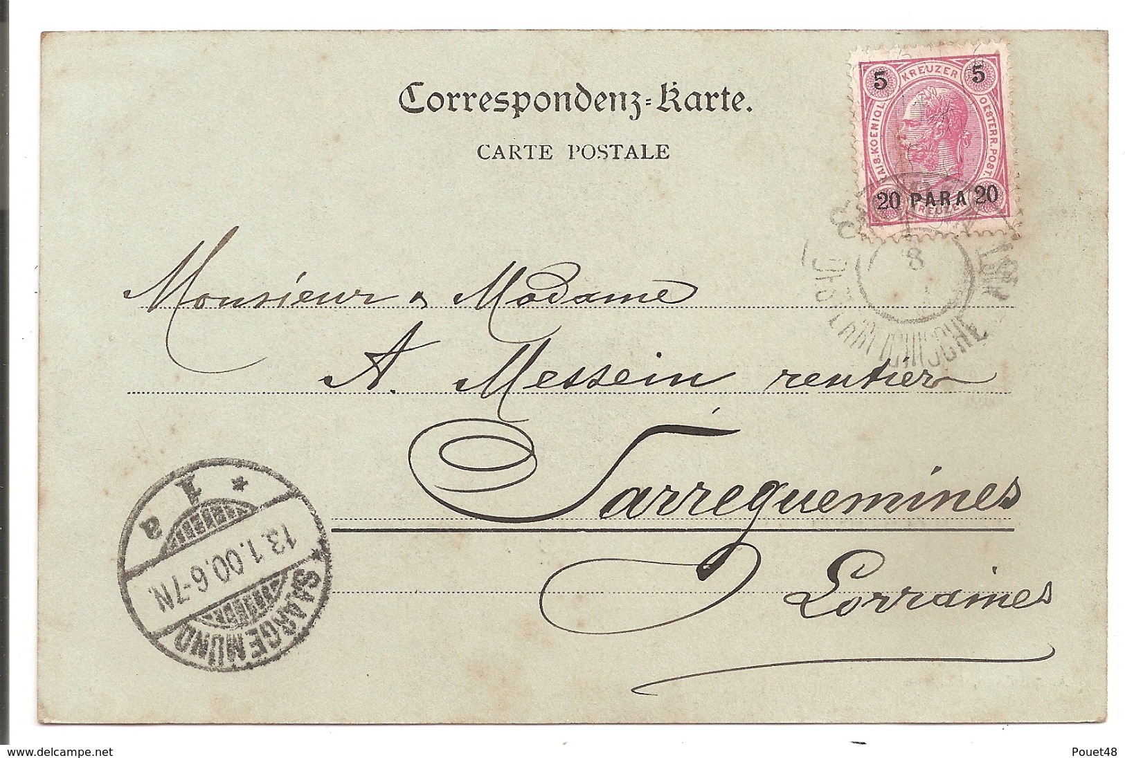 TURQUIE - Smyrne - 1900 - Timbre Levant Autrichien. - Turquie