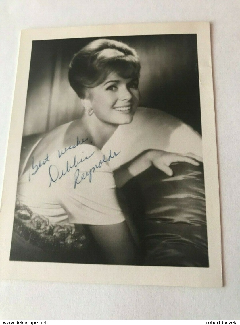 Debbie Reynolds Photo Autograph Hand Signed 10x15 Cm & Letter Hand Signed . - Foto Dedicate