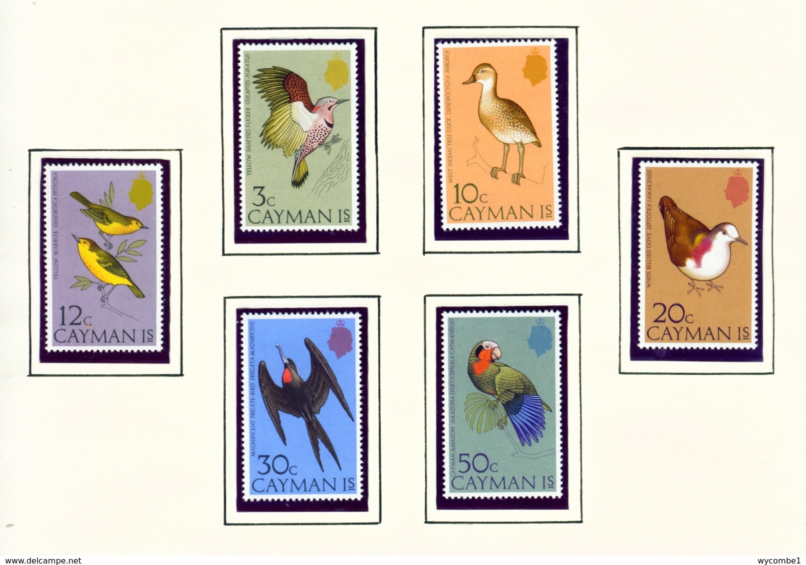 CAYMAN ISLANDS - 1975 Birds Set Unmounted/Never Hinged Mint - Cayman Islands