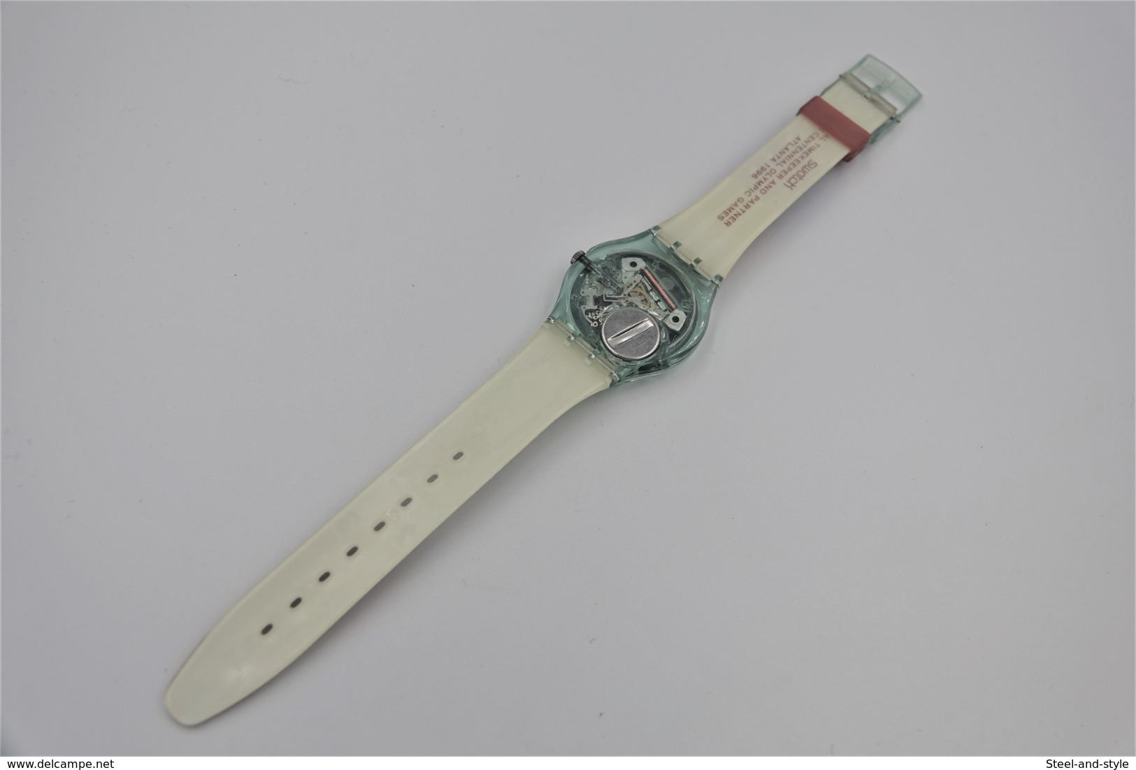 Watches : SWATCH - Swatch Olympic Games Atlanta Laurels Edition Nr. MGZ145 With Box - USA - Running  - Excelent 1996 - Horloge: Modern