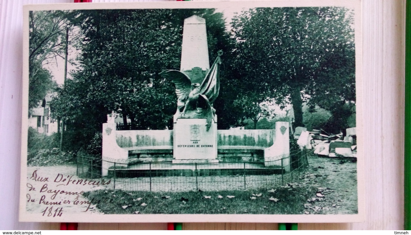 CPA. MONUMENT AUX DEFENSEURS DE BAYONNE DU PREMIER EMPIRE - 1814 - NON  écrite - Guerres - Autres