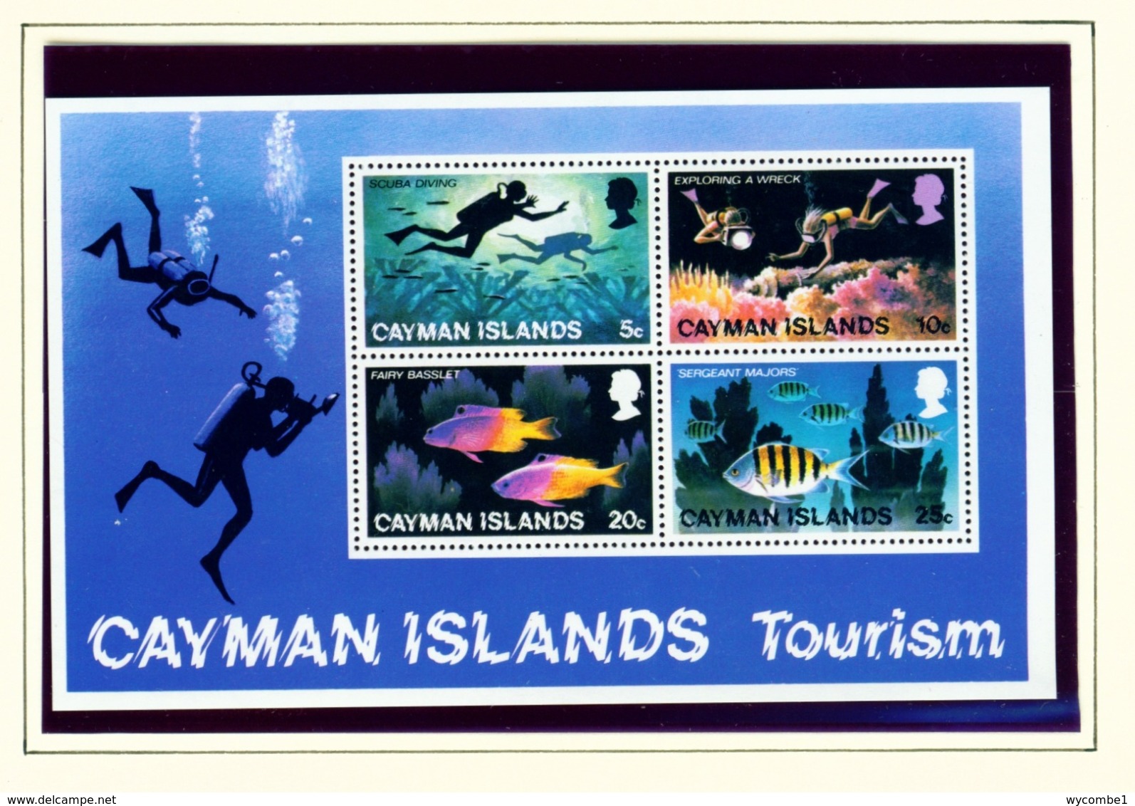 CAYMAN ISLANDS - 1977 Tourism Miniature Sheet Unmounted/Never Hinged Mint - Cayman Islands