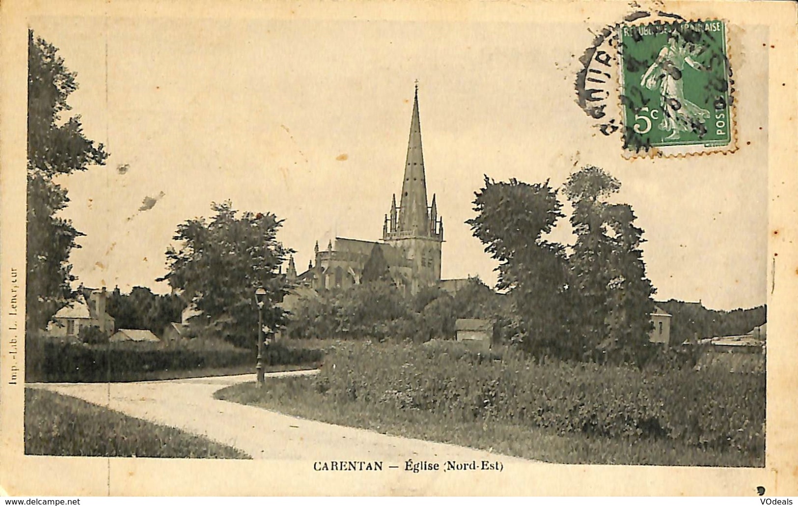 CPA - France - (50) Manche - Carentan - Eglise - Carentan