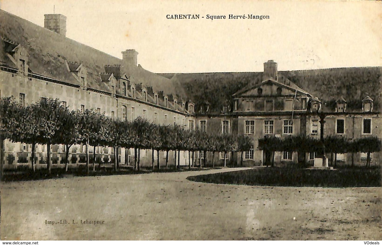 CPA - France - (50) Manche - Carentan - Square Hervé-Mangon - Carentan