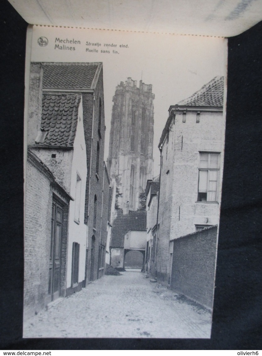 CARNET 10 CP (M1915) MECHELEN MALINES (12 vues) Editeur H. Jef Denyn carillonneur * Ruelle sans fin