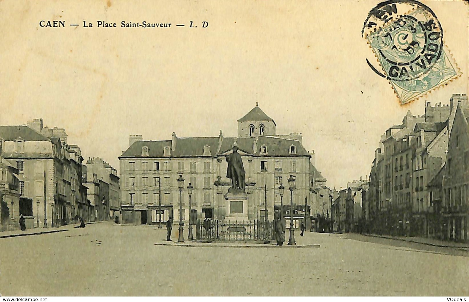 CPA - France - (14) Calvados - Caen - La Place Saint-Sauveur - Caen