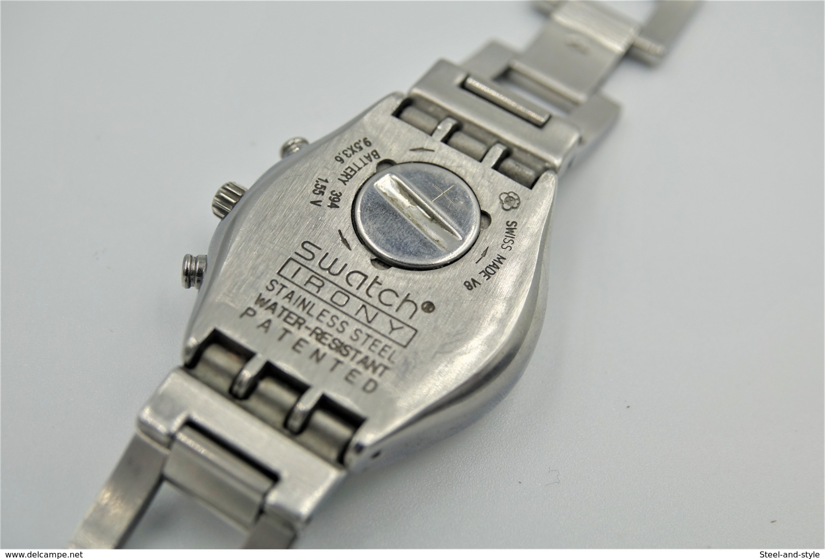 Watches : SWATCH - Irony Cool & Misterieus - Nr. : YMS101G - Original With Box - Running - Excelent - 2000 - Horloge: Modern