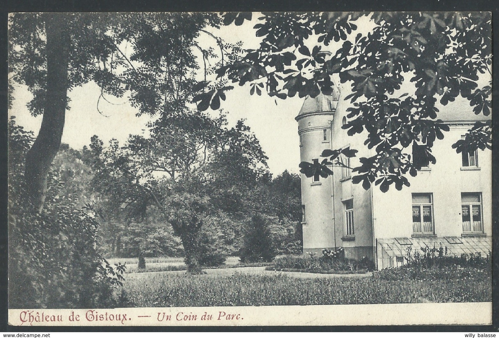 CPA   Château De Gistoux Un Coin Du Parc - Chaumont-Gistoux