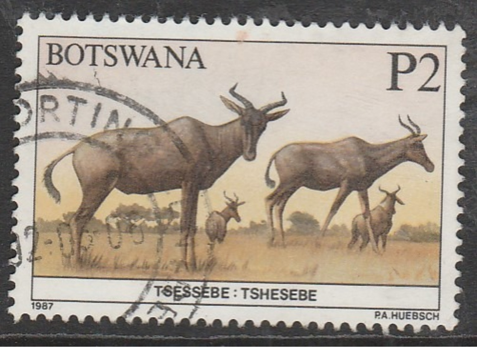 Botswana 1987 Animals Of Botswana P 2 Multicoloured SW 420 O Used - Botswana (1966-...)