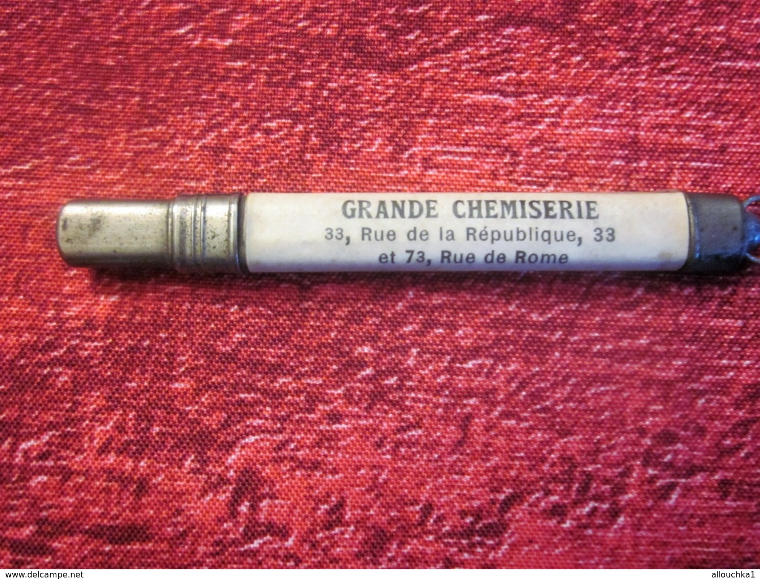 PORTE CRAYON DE CAHIER PUBLICITAIRE LAINÉ GRANDE CHEMISERIE Rue De La République / Rue De Rome Marseille 13 BDR-Av étui - Schrijfgerief