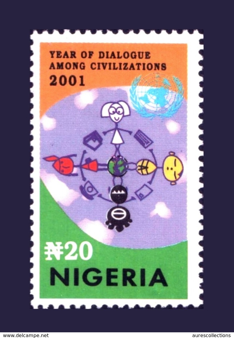 NIGERIA 2001 - DIALOGUE AMONG CIVILIZATIONS ENTRE LES CIVILISATIONS - JOINT ISSUE - RARE MNH - Emissions Communes