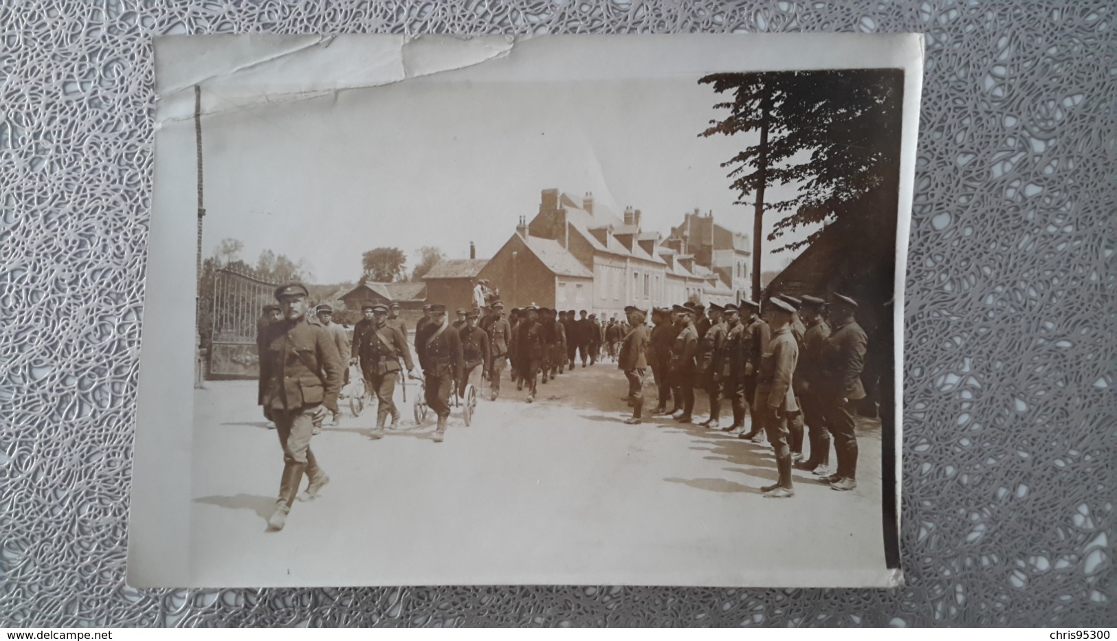 PHOTO ANCIENNE - MESNIL VAL CRIEL 76 SEINE MARITIME - MILITAIRES - Guerre, Militaire