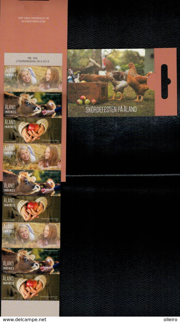 Aland 2019 Harvest Festival Booklet Carnet Libretto 3v X3 Complete Set  ** MNH - Aland