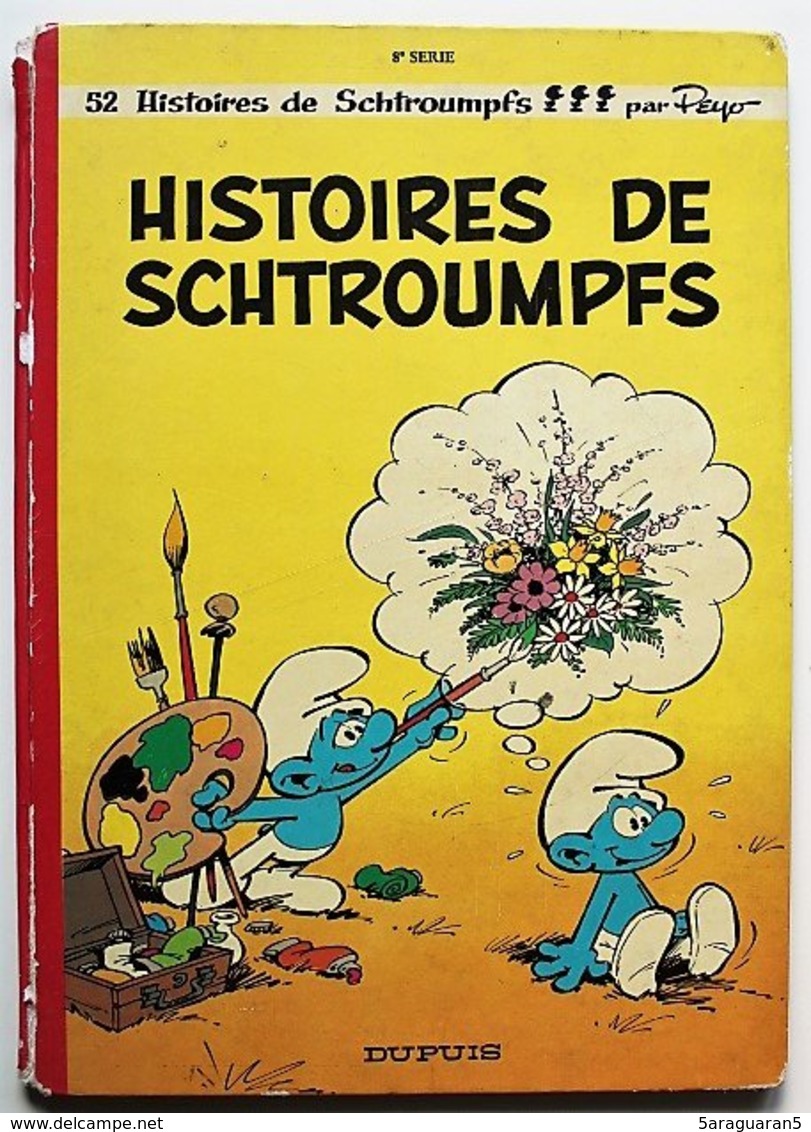 BD LES SCHTROUMPFS - 8 - Histoires De Schtroumpfs - Rééd. 1973 - Schtroumpfs, Les - Los Pitufos