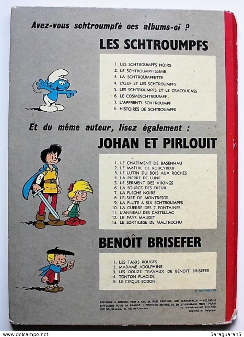 BD LES SCHTROUMPFS - 8 - Histoires De Schtroumpfs - Rééd. 1973 - Schtroumpfs, Les - Los Pitufos