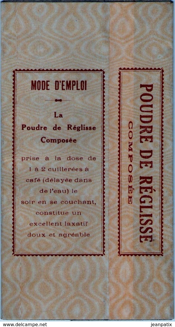 Boite Carton Pharmacie - Non Dépliée - Poudre De Réglisse - Pharmacie BONNAFY - LIMOGES - Matériel Médical & Dentaire