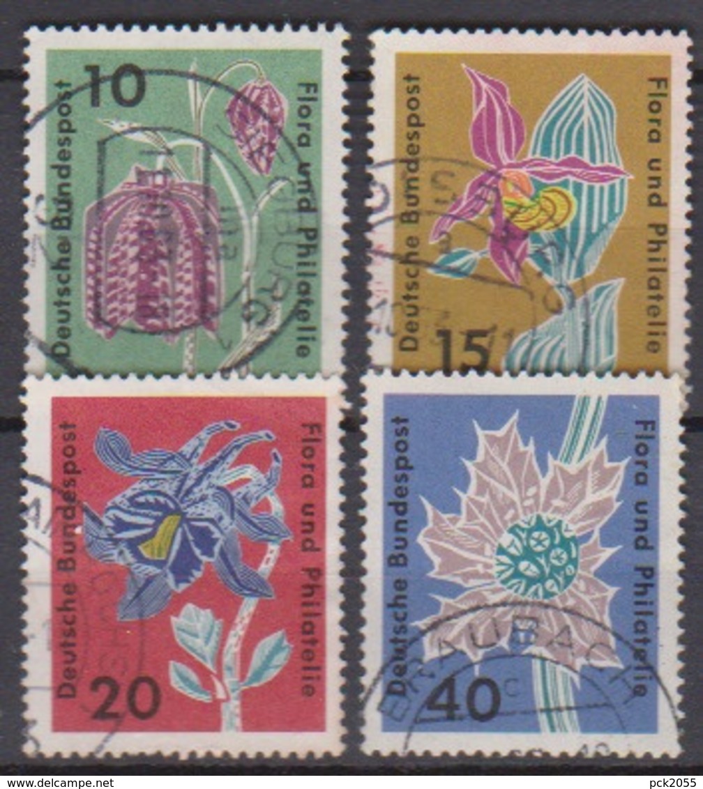 BRD 1963 MiNr.392 - 395 Briefmarkenausstellung Flora Und Philatelie IGA Hamburg ( A653 ) Günstige Versandkosten - Gebraucht