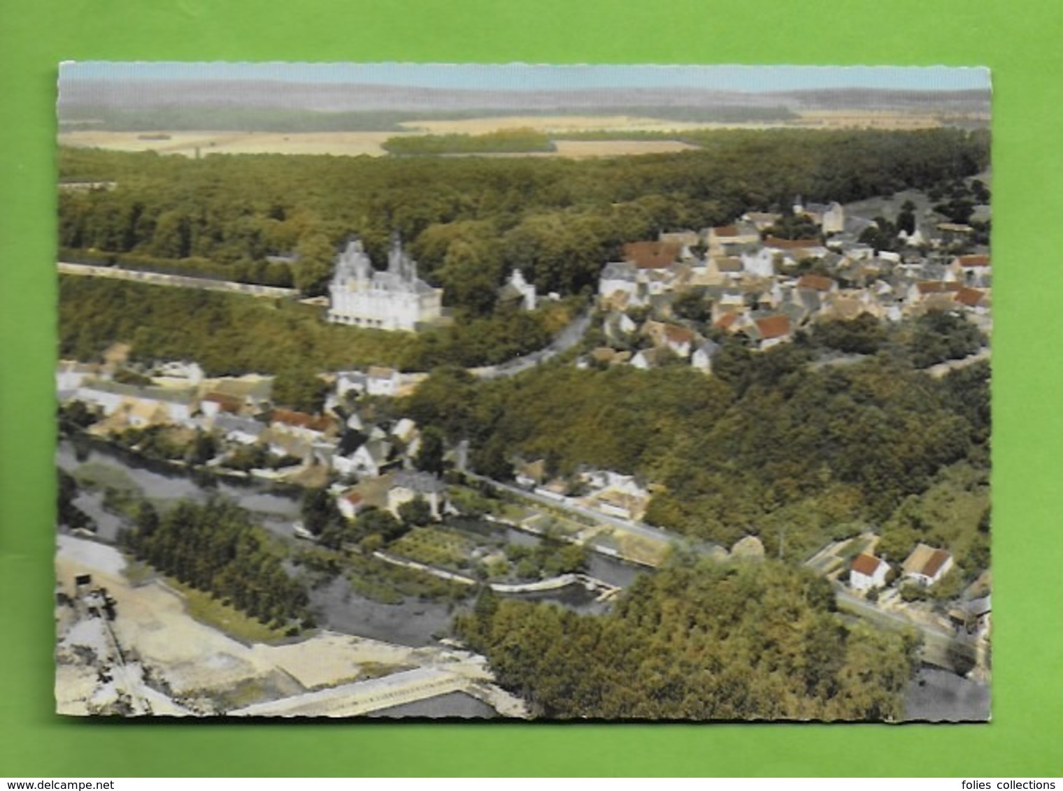 CPSM 28 EURE ET LOIR   .CLOYES   Vue Aérienne.Château De Montigny Le Gannelon. - Cloyes-sur-le-Loir