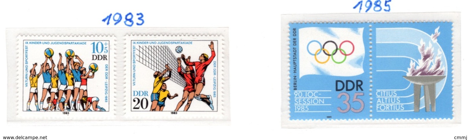 SPORT - OLYMPIC GAMES - 1983 - GERMANIA DEMOCRATICA -  Mi. Nr. 2814/2815+ 2949 - NH - (6532-56) - Nuovi