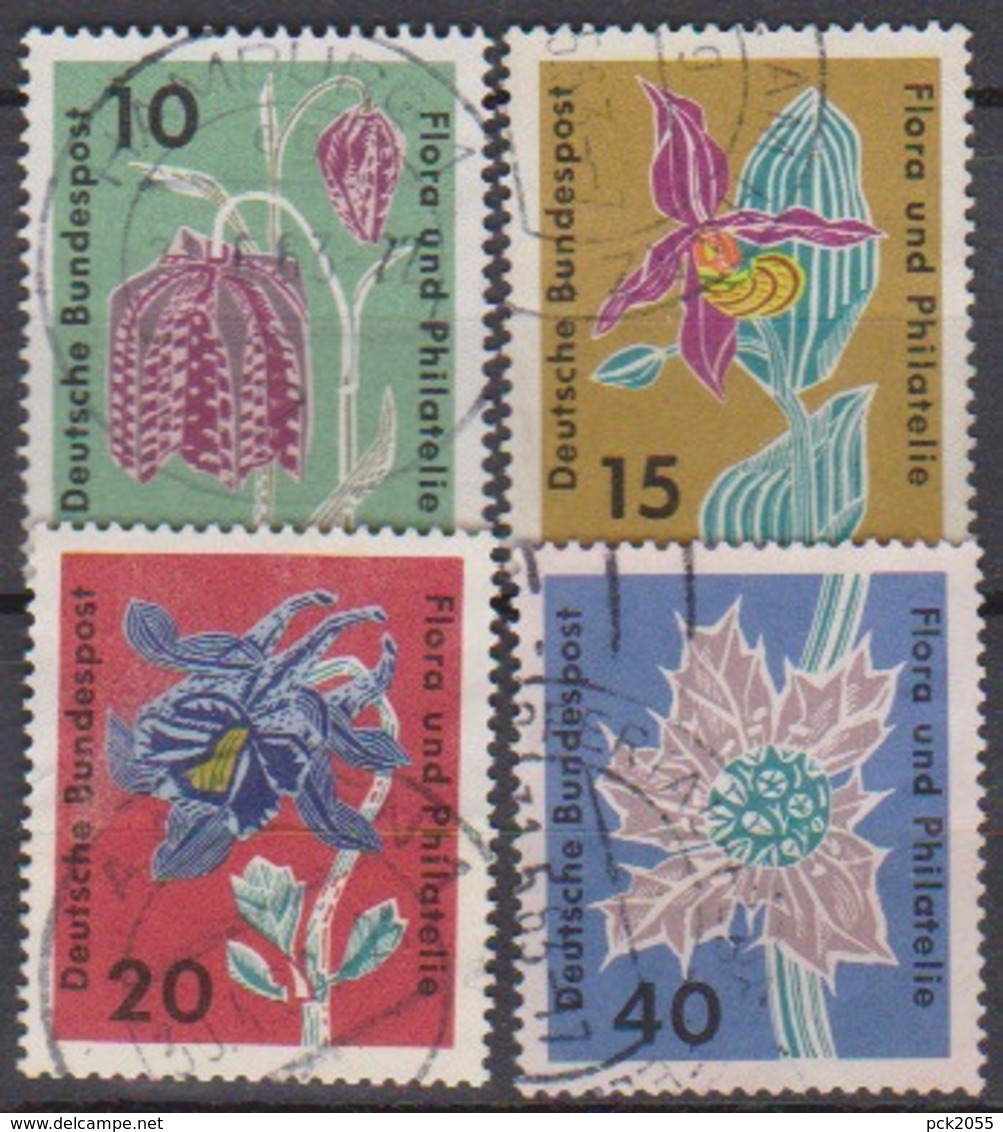 BRD 1963 MiNr.392 - 395 Briefmarkenausstellung Flora Und Philatelie IGA Hamburg ( A656 ) Günstige Versandkosten - Gebraucht