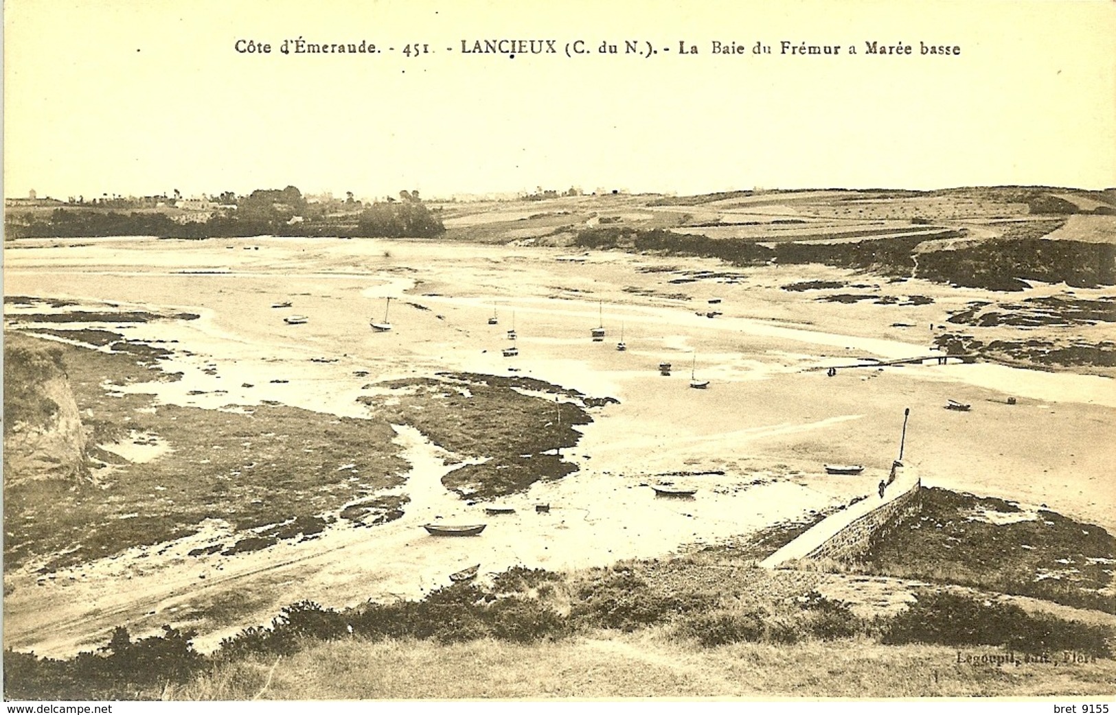 22 LANCIEUX LA BAIE DU FREMUR A MAREE BASSE COTE D EMERAUDE - Lancieux