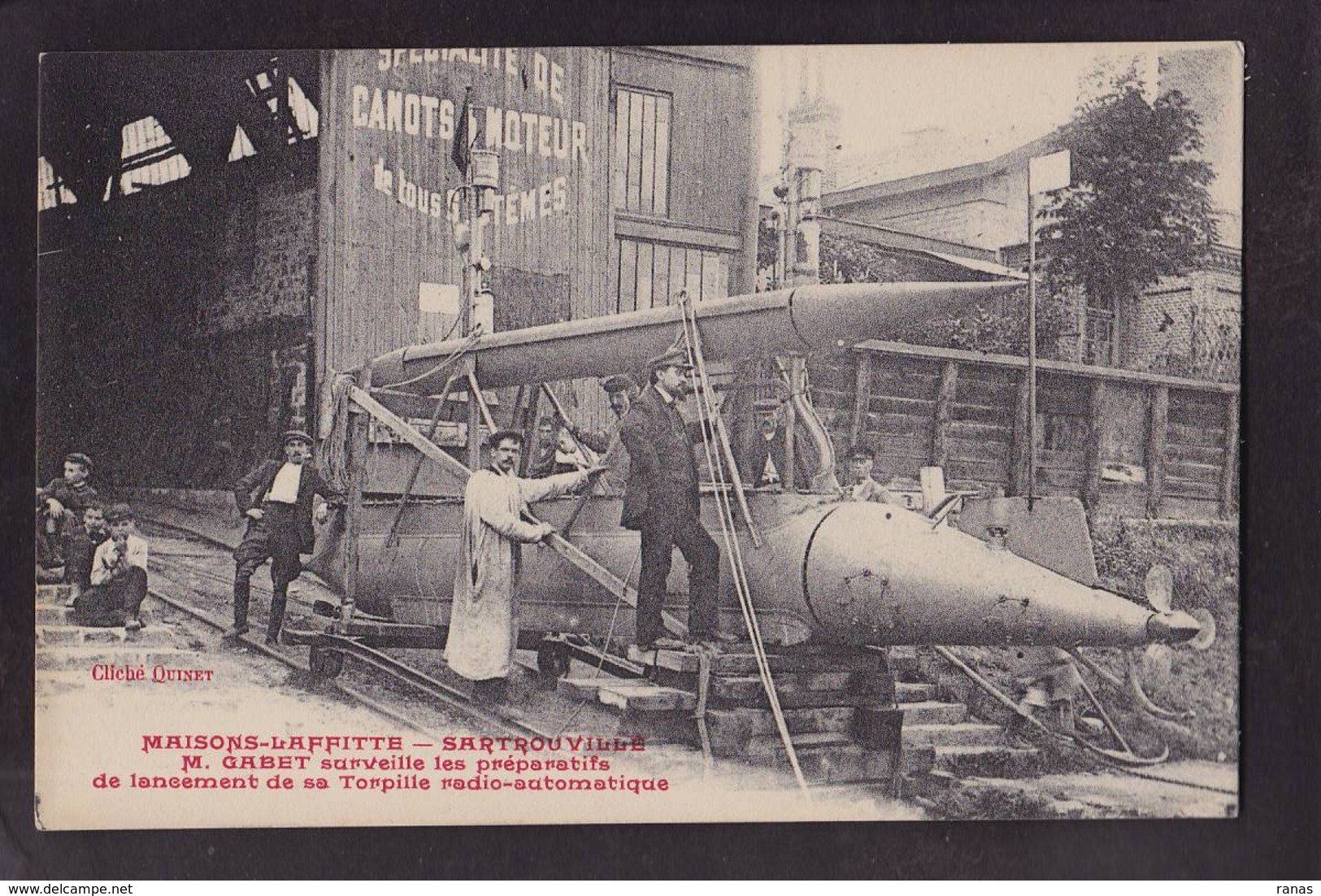 CPA Yvelines 78 Sartrouville Maisons Laffitte Gabet Torpille Radio Automatique Non Circulé - Sartrouville