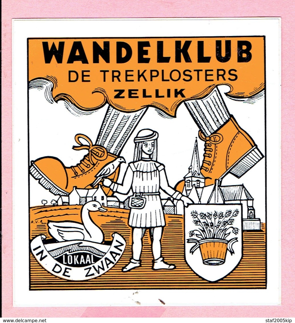 Sticker - Wandelclub DE TREKPLOSTERS - ZELLIK - Lokaal In DE ZWAAN - Adesivi