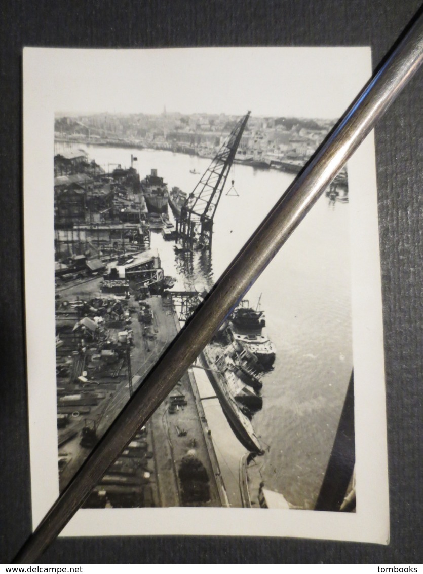 Nantes - Photo Originale - Port - Bateaux Détruits - Août 1944 - B.E - - Guerre, Militaire