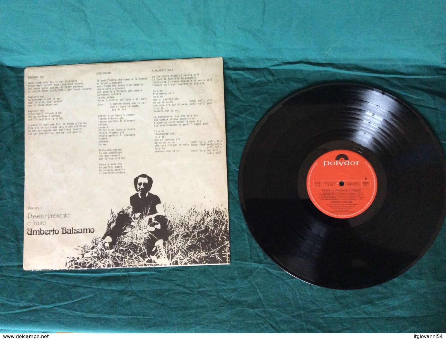 LP Umberto Balsamo "Passato, Presente E Futuro" Polydor 1974 - Disco & Pop