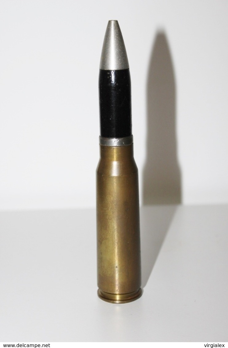 Militaria - Munition De 20mm INERTE N°7 - Arme / Artillerie / Obus / Missile / Explosif / Projectile / Militaire - Decorative Weapons