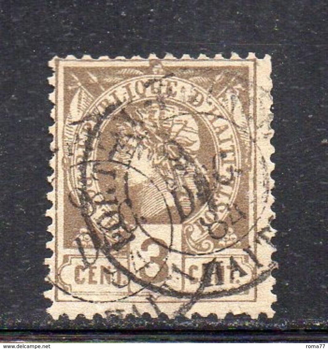 Y530 - HAITI 1882 , Yvert N. 9 Usato  (2380A) - Haiti