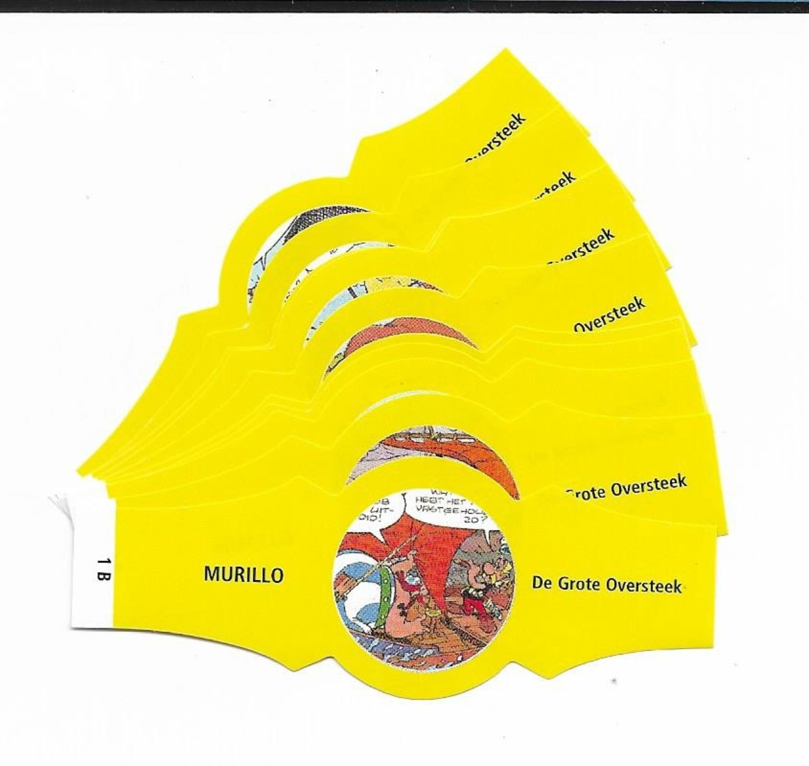 MURILLO  ASTERIX  1B-10B  NO BORDER  YELLOW - Cigar Bands