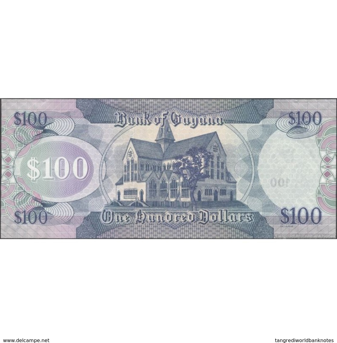 TWN - GUYANA 36b2 - 100 Dollars 2012 Prefix B/57 - Signatures: Williams & A. Singh UNC - Guyana