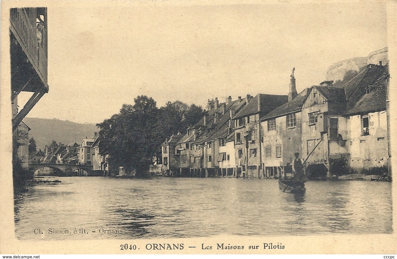 CPA Ornans Les Maisons Sur Pilotis - Autres & Non Classés