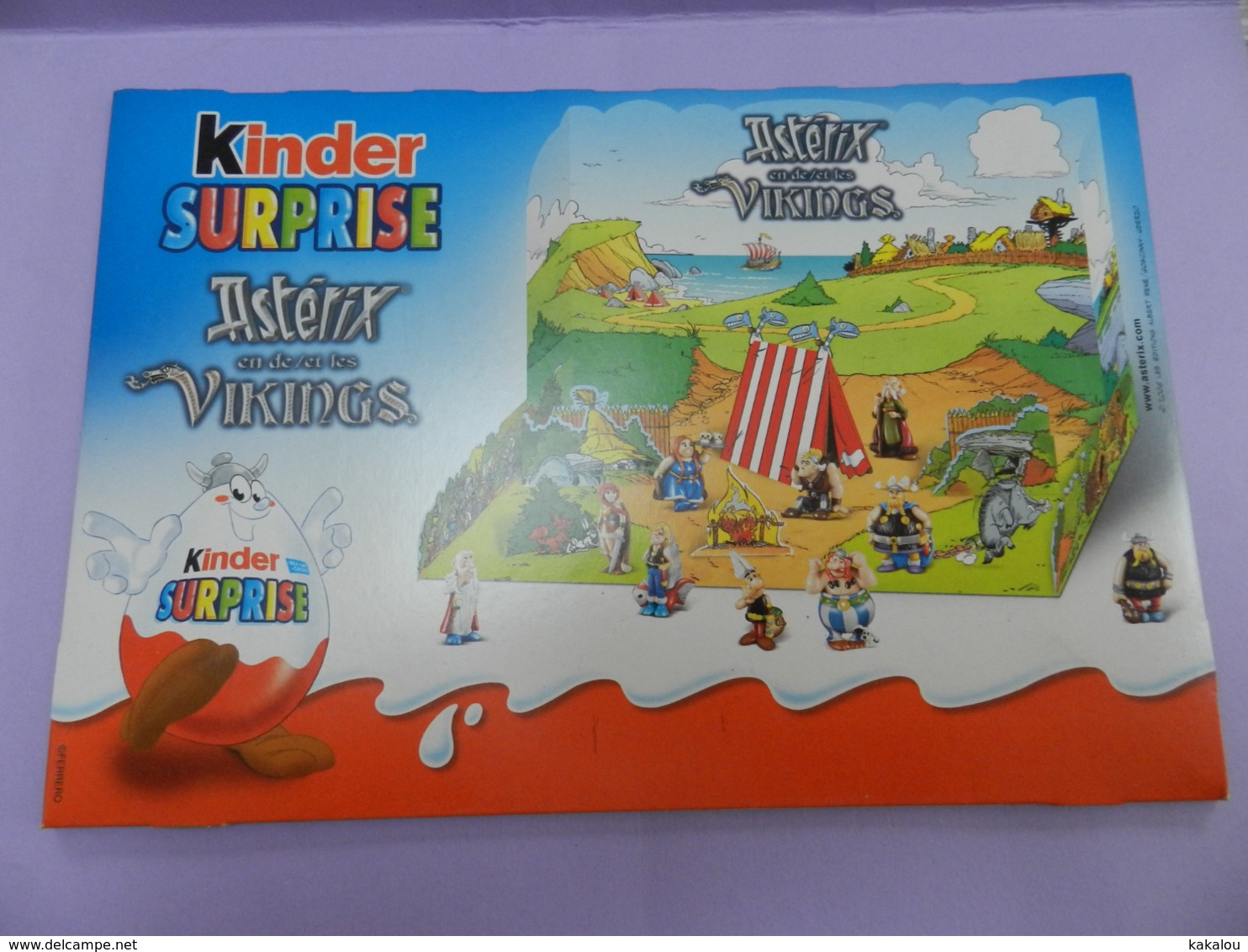 PLATEAU POUR LA SERIE  ASTERIX KINDER 2005 Les Vikings - Asterix & Obelix