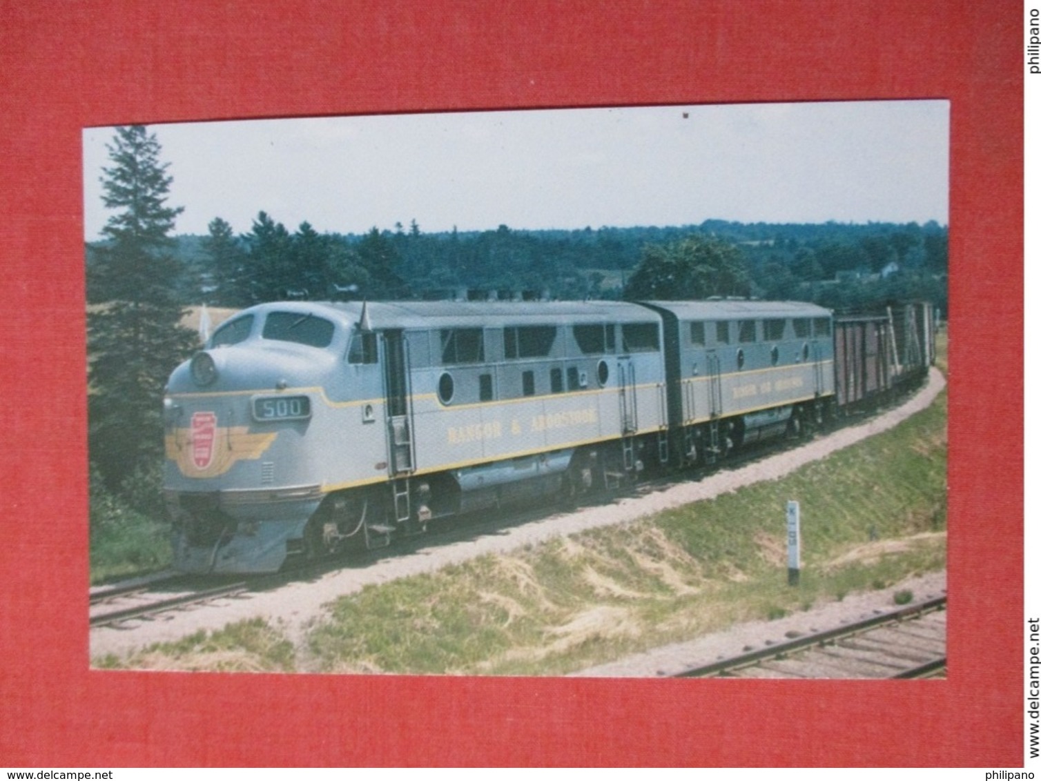 Bangor & Aroostook Railroad Units 500 & 603   Ref 3674 - Trains