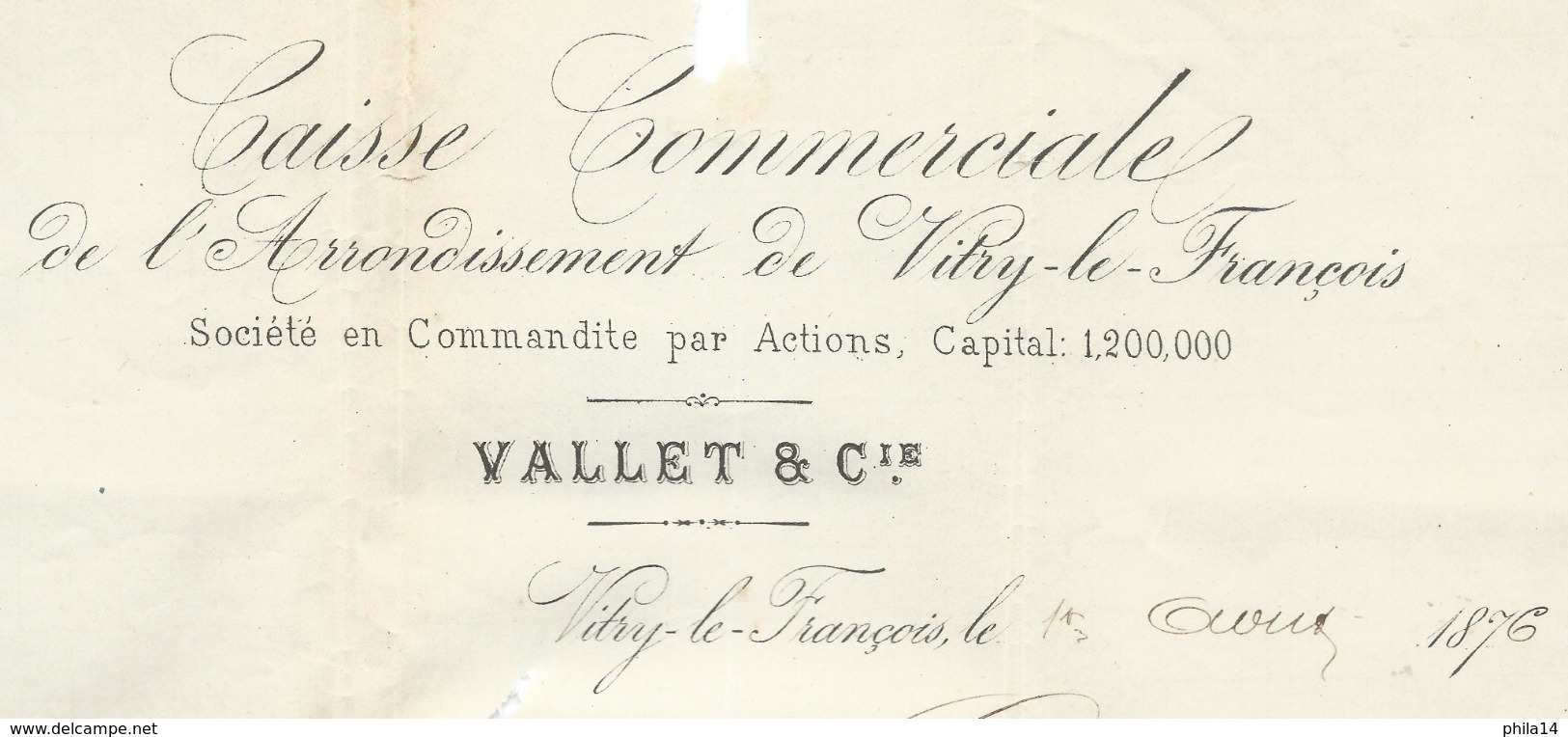 N°60 BLEU CERES SUR LETTRE / VITRY LE FRANCOIS POUR THIEBLEMONT / 1876 - 1849-1876: Classic Period