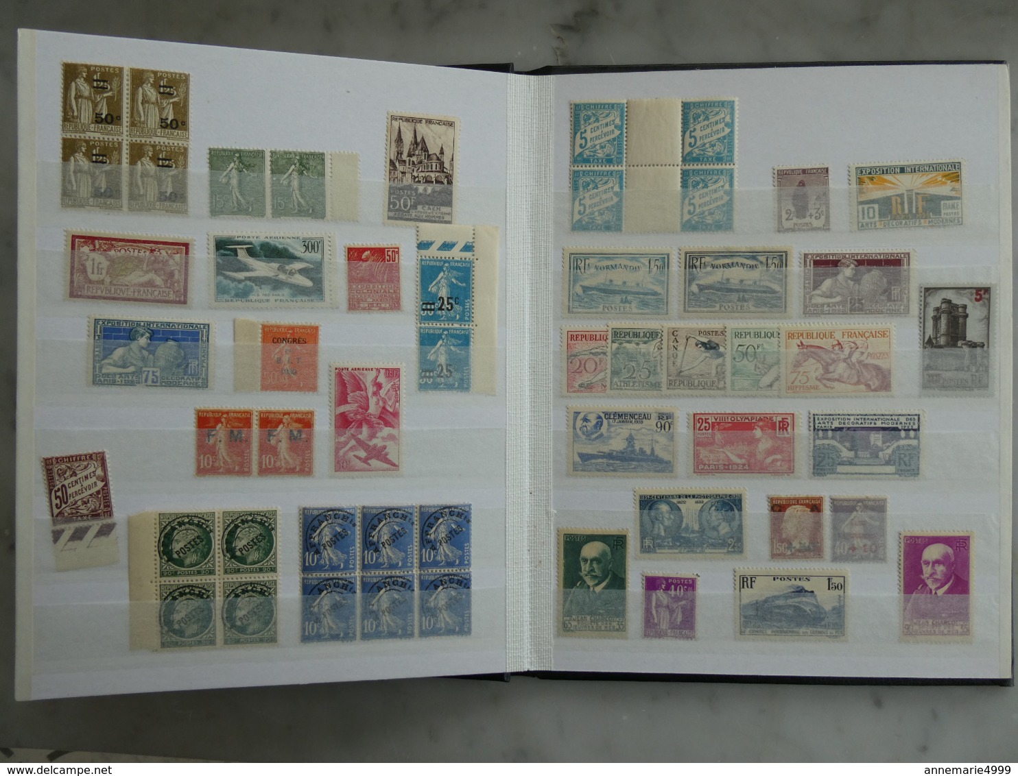 FRANCE  Bel Ensemble De Timbres Semis Modernes - Collections