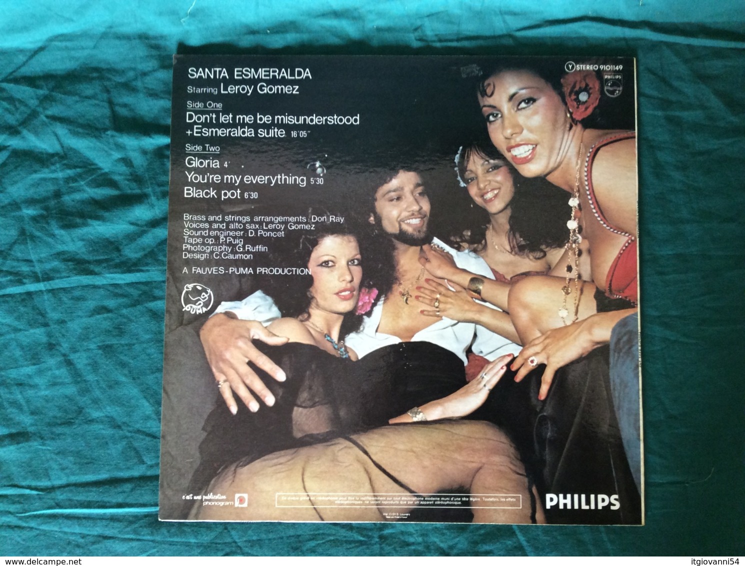 LP Santa Esmeralda "Don't Let Me Be Misunderstood" Philips 1977 - Disco, Pop