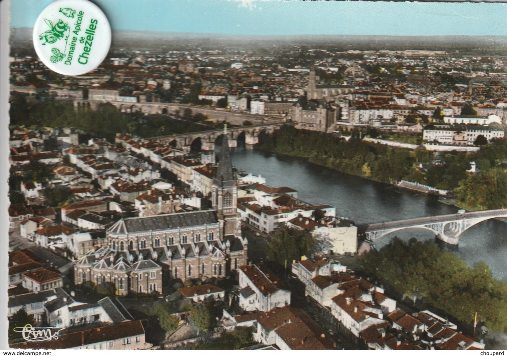 82 - Très Belle Carte Postale Semi Moderne Dentelée De   MONTAUBAN      Vue Aérienne - Montauban