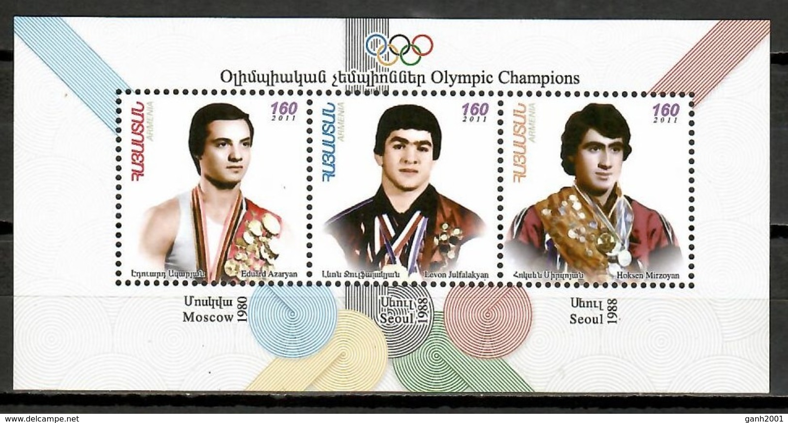 Armenia 2011 / Olympics Winners Moscow Seoul MNH Campeones Olímpicos  Olympische Spiele / Cu9636  2-18 - Autres & Non Classés