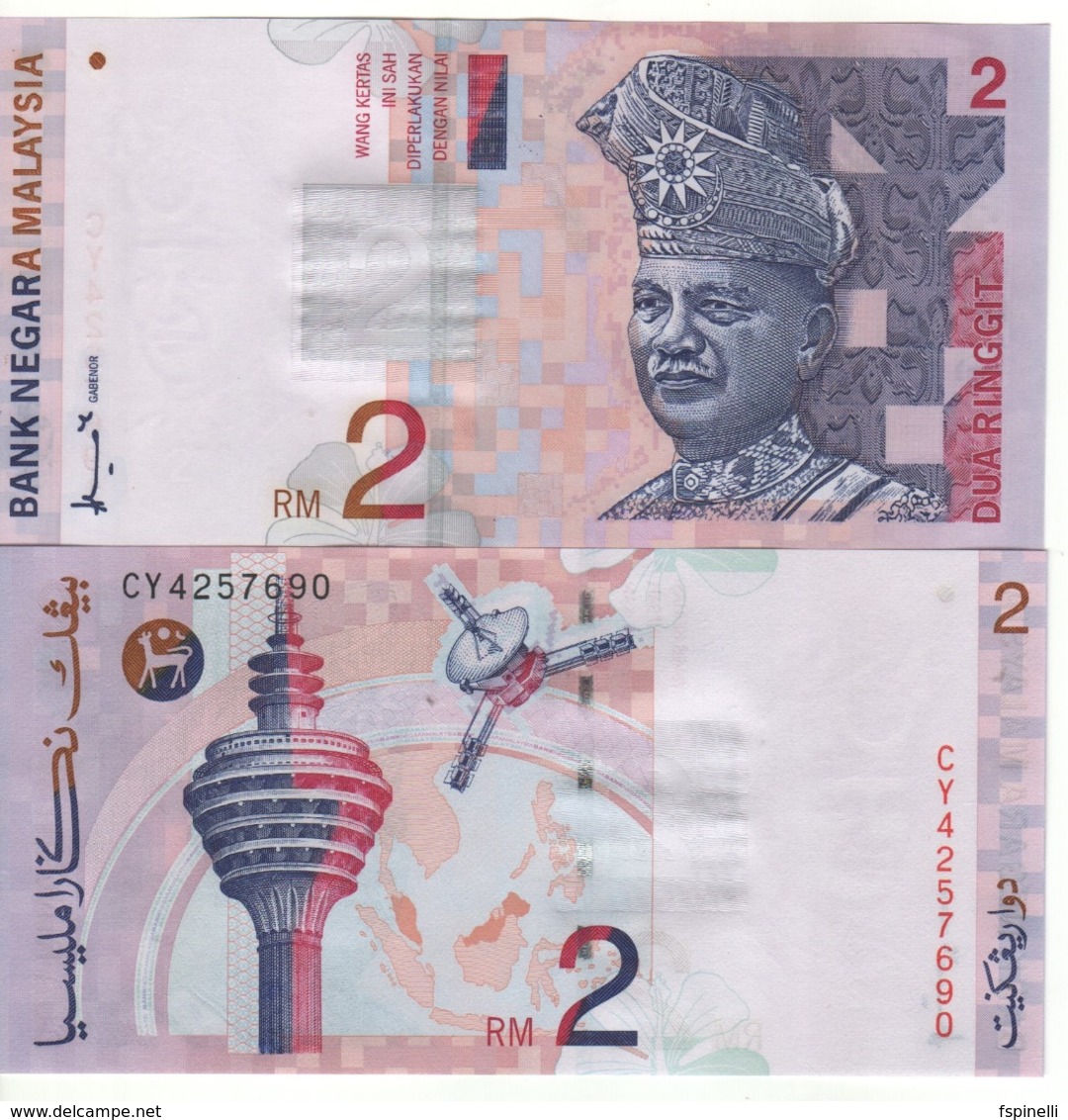 MALAYSIA   2  Ringgit    P40a    Paper   (ND 1996) - Malaysia