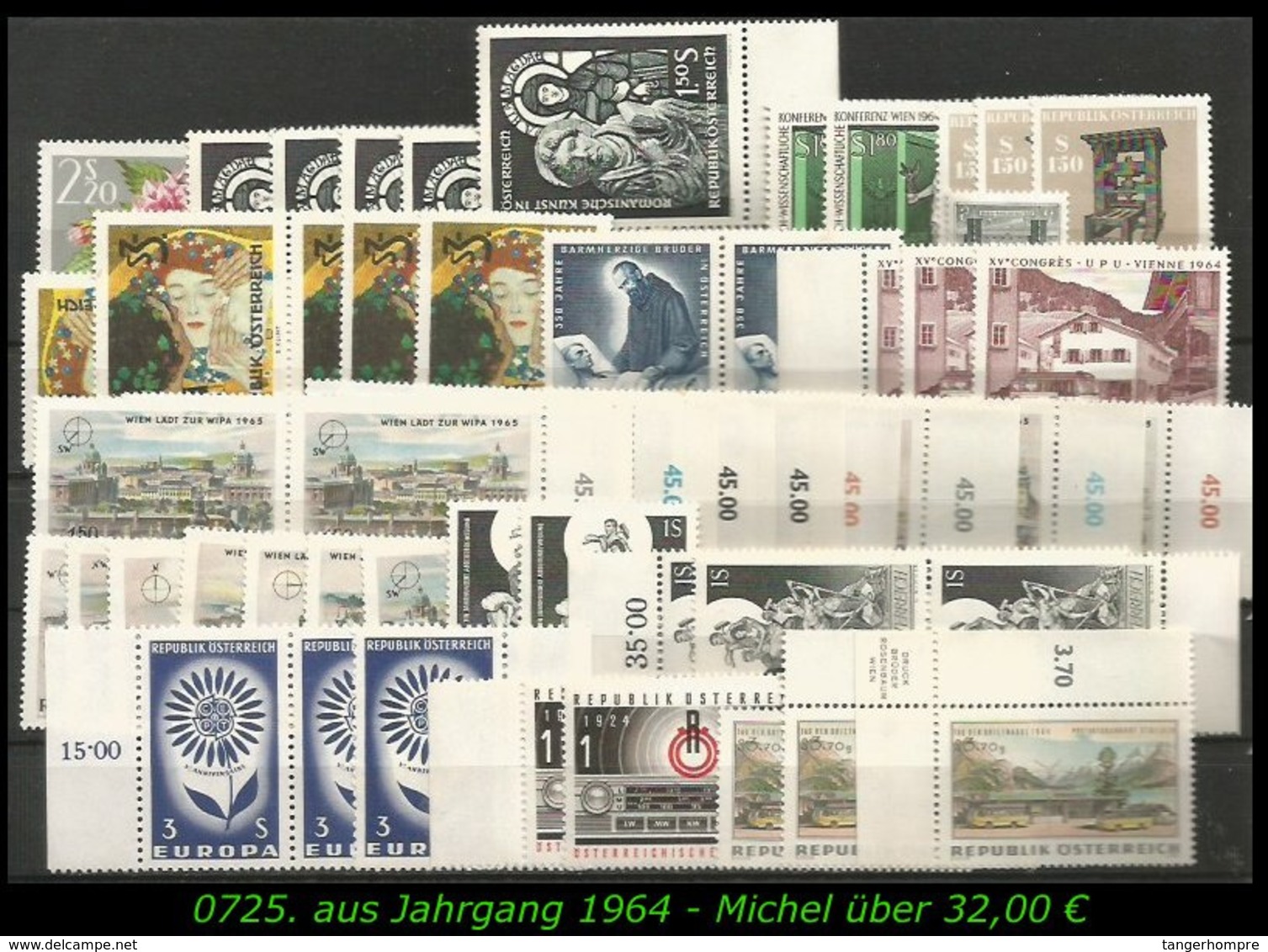 Österreich - Mi. Nr: 1145 - 76 - Aus Postfrischem Jahrgang 1964 - Briefe U. Dokumente