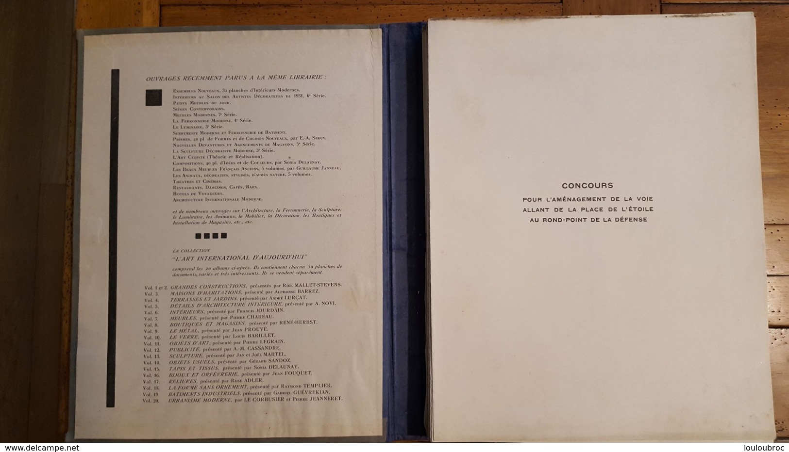 RARE VILLE DE PARIS EDITIONS D'ART CHARLES MOREAU CONCOURS POUR AMENAGEMENT VOIE 35 PAGES ET 54 PLANCHES PARFAIT ETAT - Autres & Non Classés