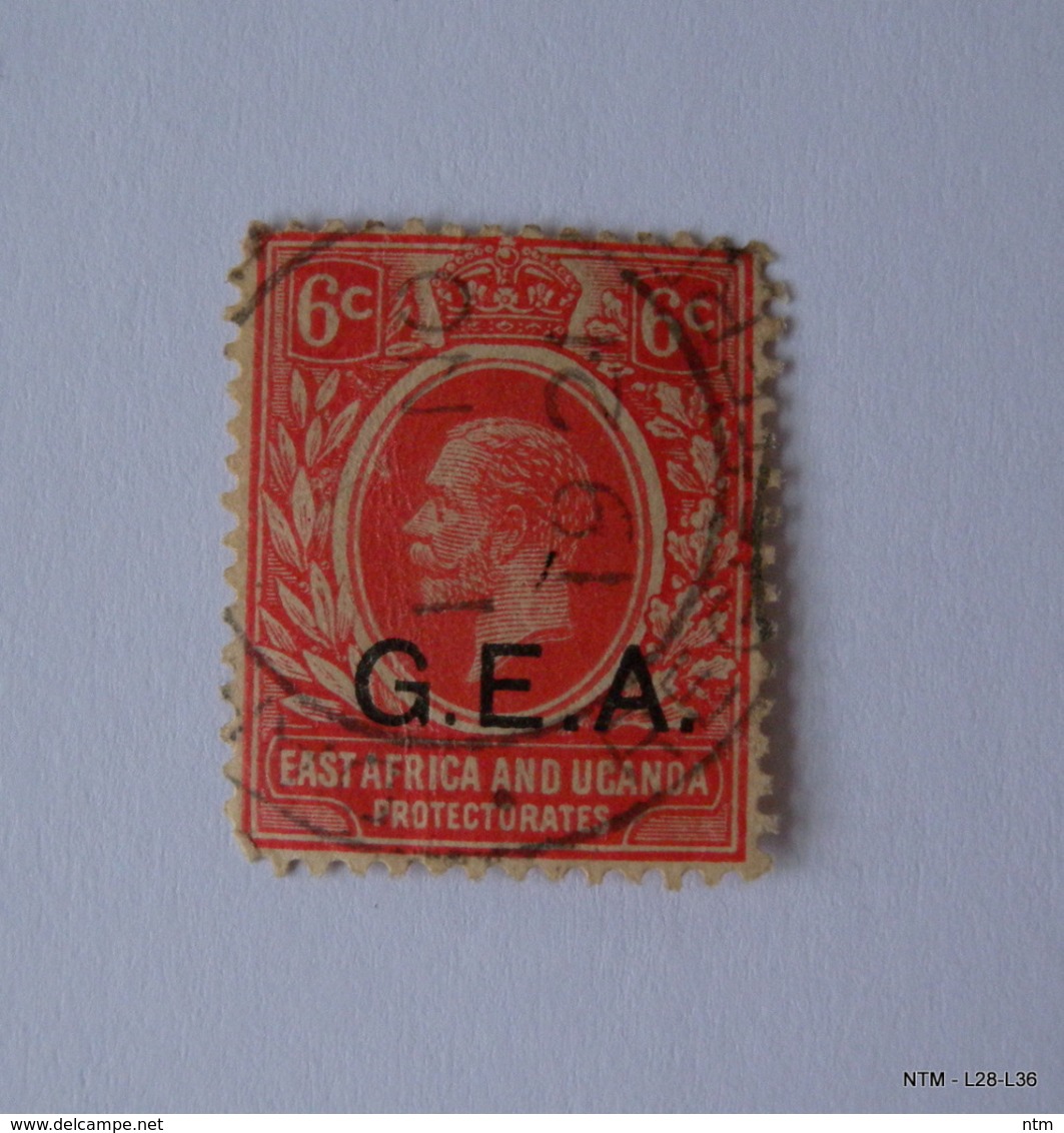 KENYA UGANDA TANGANYIKA -6c. Stamp Of Kenya Uganda & Tanganyika Over Printed G.E.A. Used. - Tanganyika (...-1932)