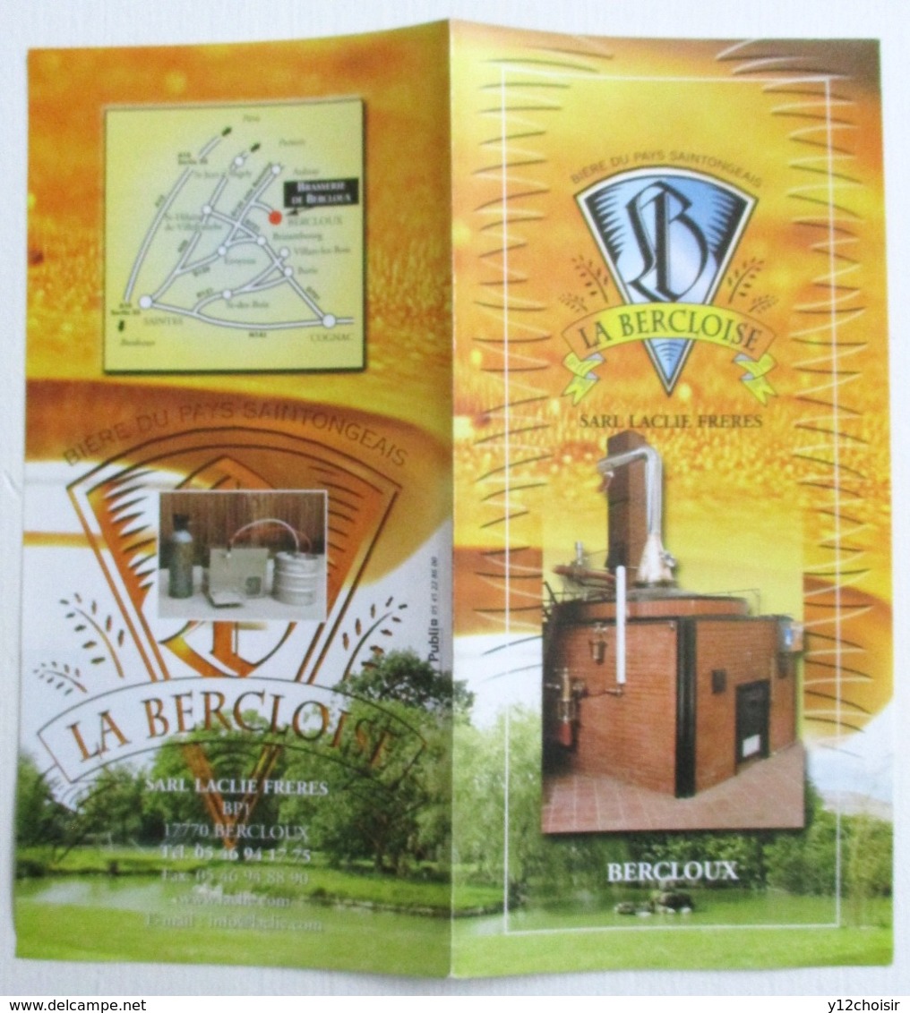 PUB BIERE DU PAYS SAINTONGEAIS LA BERCLOISE BERCLOUX CHARENTE MARITIME - Bière