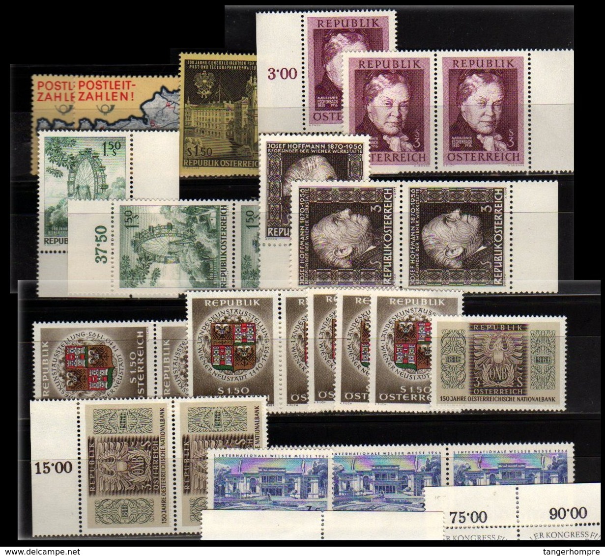 Österreich - Mi. Nr: 1201 - 30 - Aus Postfrischem Jahrgang 1966 - Briefe U. Dokumente
