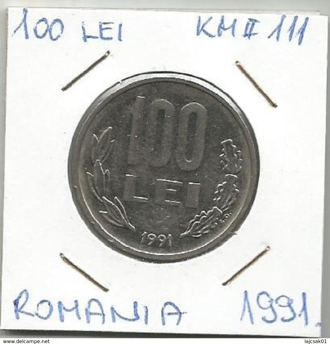 C1 Romania 100 Lei 1991. KM#111 - Roemenië