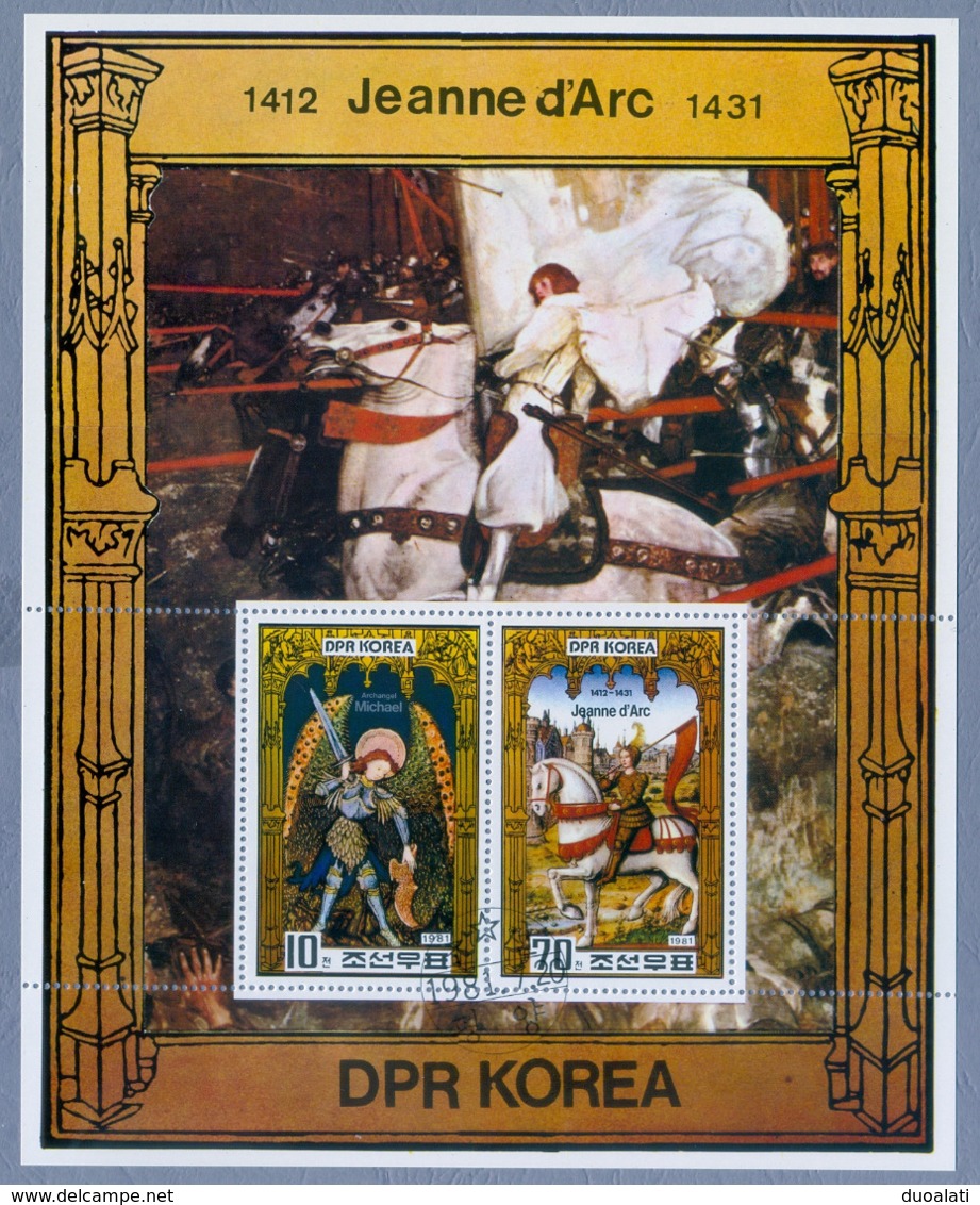 Korea North DPR Korea Paintings Fine Art Dürer Rubens Correggio Raphael d'Arc Gemälde 10 S/S CTO