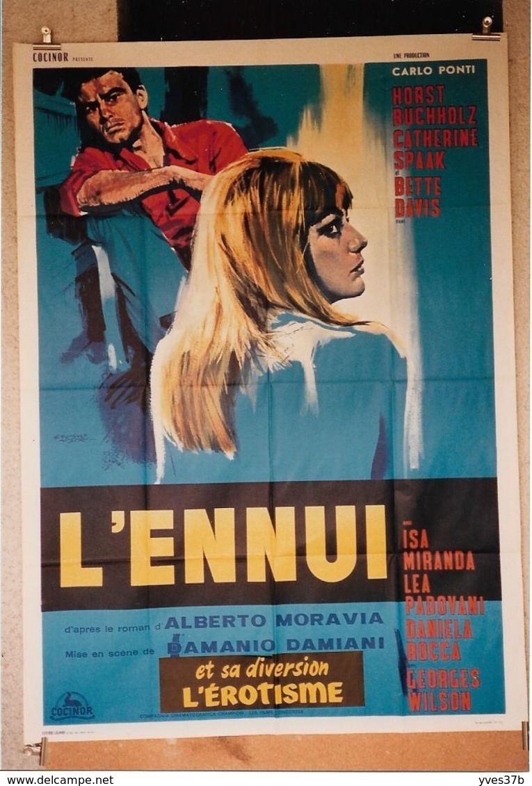 "L'Ennui Et Sa Diversion L’érotisme" A. Moravia...1963 - 120x160 - TTB - Plakate & Poster